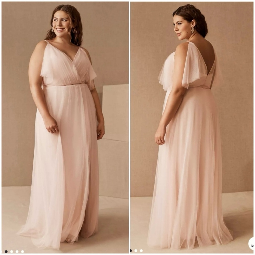 Jenny Yoo Blush Maxi Dress